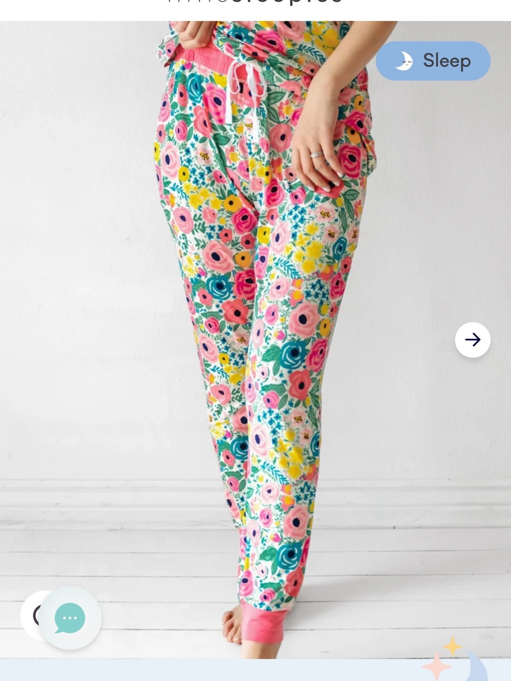 Little Sleepies Secret Garden Pink Pajama bottoms L